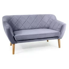 Sofa Karo 2 Velvet gray